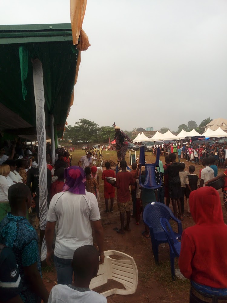 Obosi Town Hall interior - Onitsha wedding hall